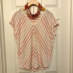 White House Black Market Jetsetter Striped Tee